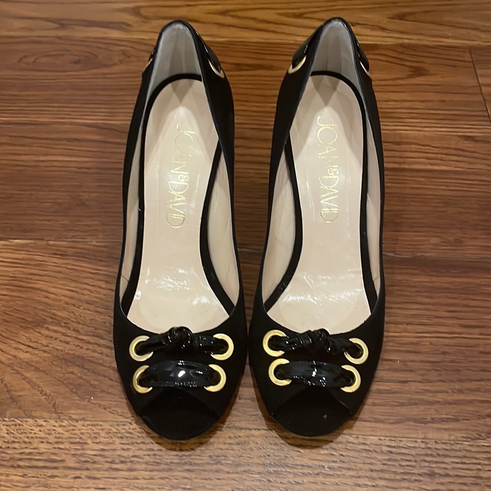 Joan & David Black Suede Heels Size 6